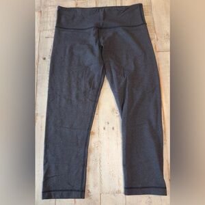 Lululemon Athletica Charcoal Gray capri Leggings